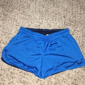 NIKE Blue jersey mesh climalite shorts